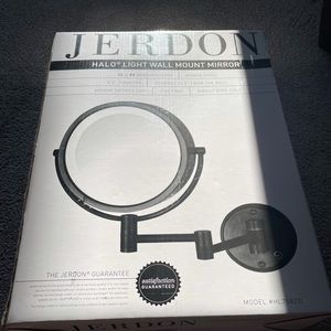 JERDON Halo Light Wall Mount Mirror
